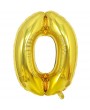 0 Rakam Gold Folyo Balon 100 cm