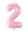 2 Rakam Pembe Folyo Balon 76 cm