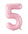 5 Rakam Pembe Folyo Balon 76 cm