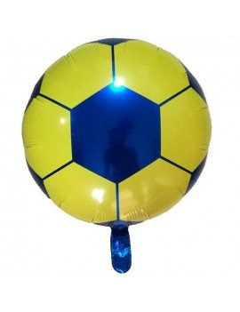 Futbol Topu Sarı Lacivert Folyo Balon