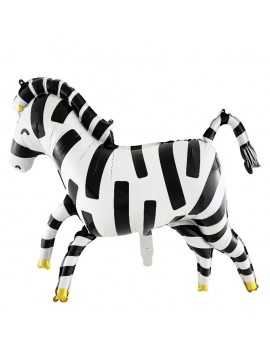 Hayvan Büyük Zebra Folyo Balon 92x70 cm