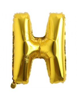 H Harfi Gold Folyo Balon 40 cm