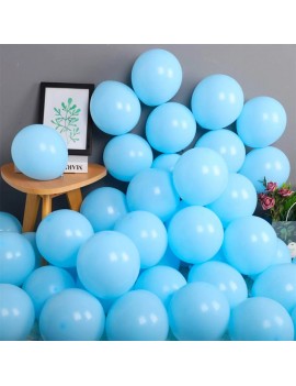 12 İnç Makaron Balon Mavi - 10'lu Paket