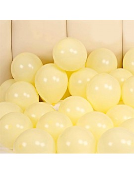 12 İnç Makaron Balon Sarı - 10'lu Paket