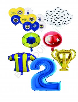 Sarı Lacivert Fenerbahçe Balon Seti Yaş 2