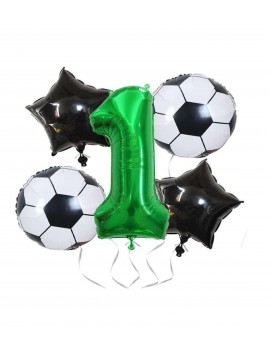 Yeşil Rakam Futbol Temalı Balon Seti Yaş 1